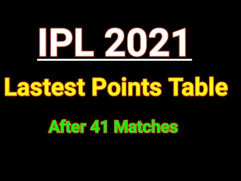 IPL 2021 | Latest Points Table of IPL 2021 after 41 Matches | Latest Points Table Ipl 2021 Today