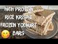 High Protein Rice Krispie Frozen Yoghurt Bars | Mike Burnell