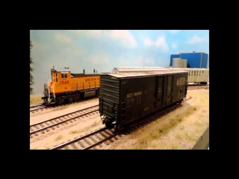 Atlas Union Pacific MP15 switching on my O-Scale Layout