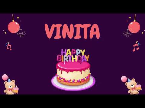 Happy Birthday Vinita 🎂 - Special Birthday song for Vinita (4K)