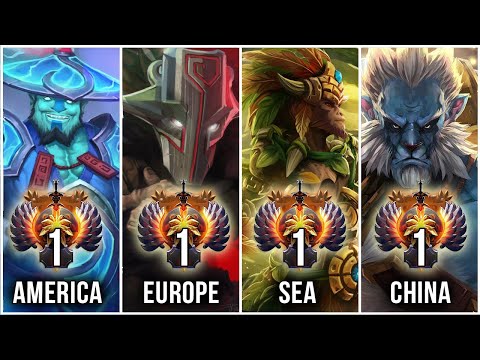 TOP-1 MMR Rank of all regions - BEST Players in Dota 2