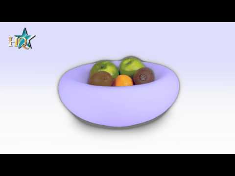 Hq multi colour led fruit bowl hq-mood 001