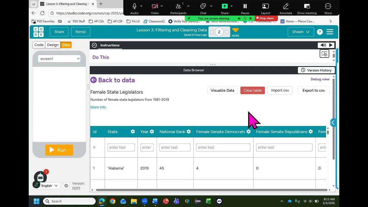 AP CSP - Code.org - Unit 5 Lesson 3