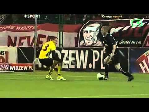 13. kolejka. Widzew - Cracovia 2:2. Ślusarski (0:1)