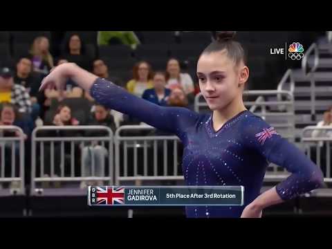Jennifer Gadirova GBR Floor 2020 American Cup NBC Coverage