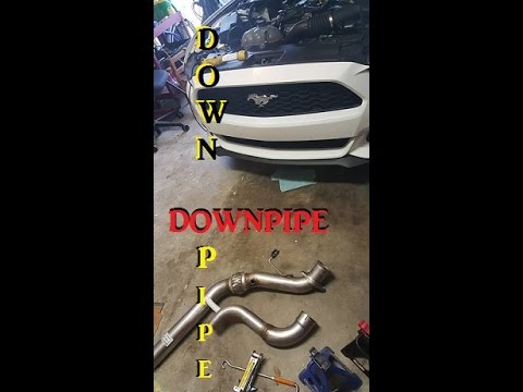 Ford Mustang Ecoboost Downpipe install!!!