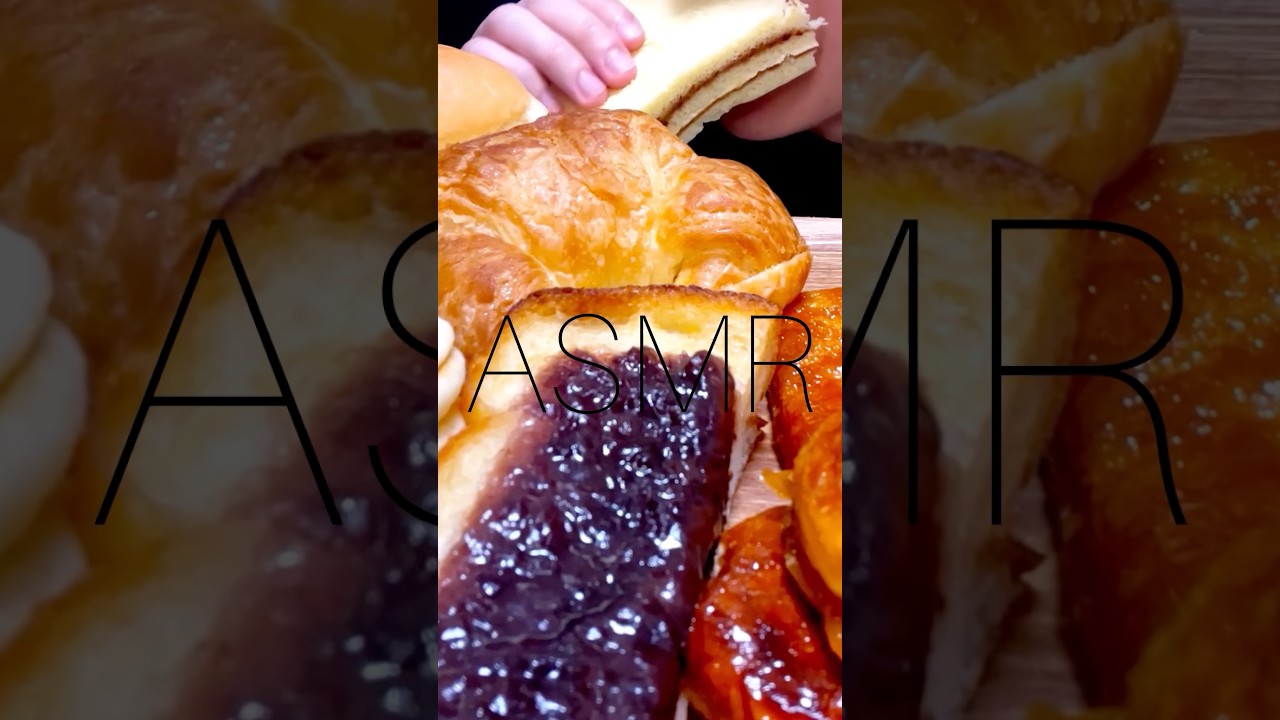 【咀嚼音】4月4日はあんぱんの日です！  #shorts #ASMR #EatingSounds #Mukbang #먹방 #ゴマフのASMR