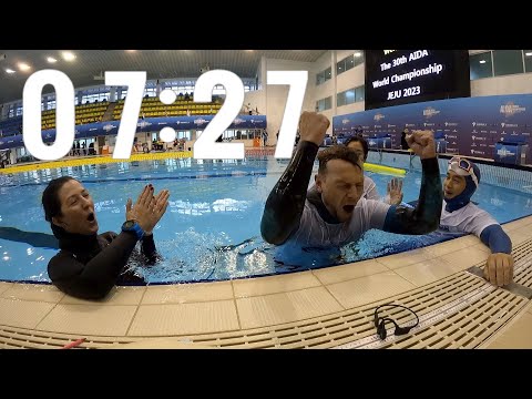Jacek Polak - STA 7:27 - Personal Best - AIDA Pool World Championship Jeju 2023