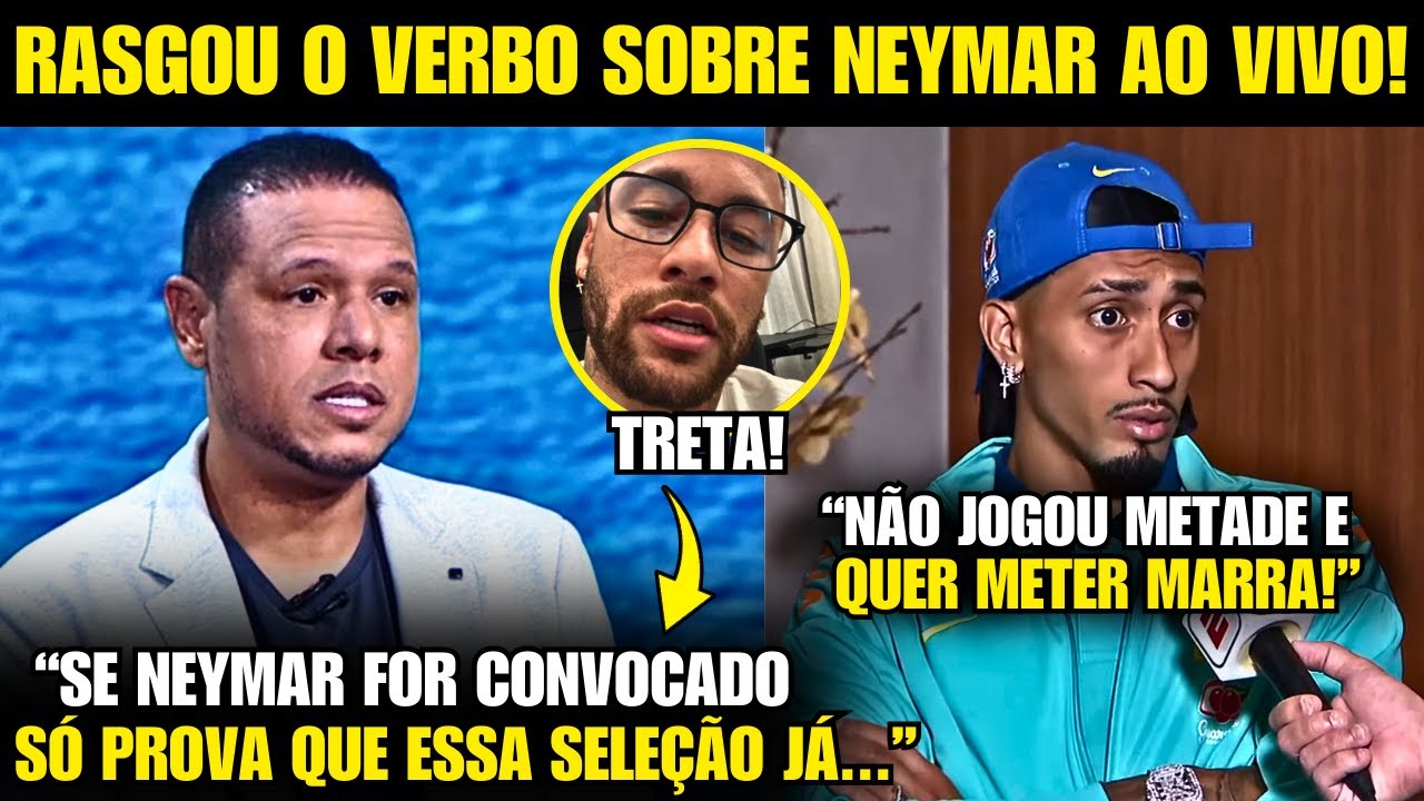 🚨 LUIS FABIANO DETONA NEYMAR AO VIVO e RECEBE FORTE RESPOSTA!