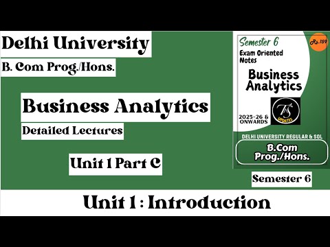 One Shot Revision l Unit 5 Predictive Textual Analysis l Business Analytics l Semester 6 l DU l