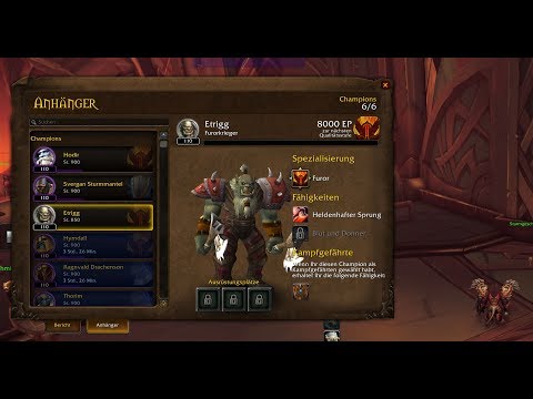 WoW Legion Campaign Warrior Champion Follower "Eitrigg" Protection (2160p)