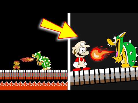 Super Mario Bros. BUT animated in 4 minutes?! - BTG reacts to funny Mario videos