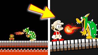 Super Mario Bros. BUT animated in 4 minutes?! - BTG reacts to funny Mario videos