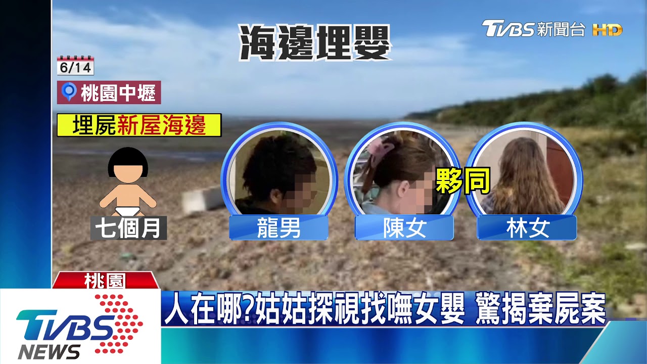 7月女嬰疑遭虐埋沙灘 狠心父母被聲押