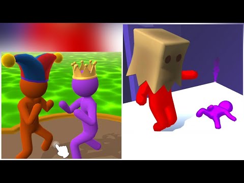 Giant Rush V/S Color Run Stickman 3d || Compare Gameplay (HD Quality)
