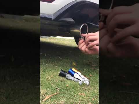 Car Exhaust Fake Turbo Whistle Pipe Sound Muffler Blow Off Valve Universal Simulator Whistler