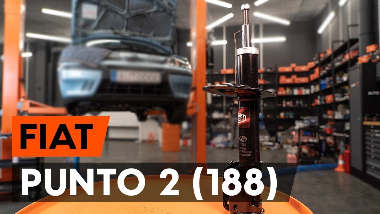 Как заменить переднюю стойку амортизатора на FIAT PUNTO 2 (188)