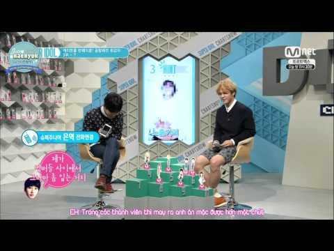 [JHH][Vietsub]140502 Super Idol Chart RyeoWook calling Eunhyuk for Best Airport Fashion