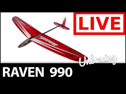 📦 Raven 990mm DLG  🔴 LIVE Unboxing