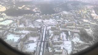 preview picture of video 'Landing at GDN airport. Gdansk'