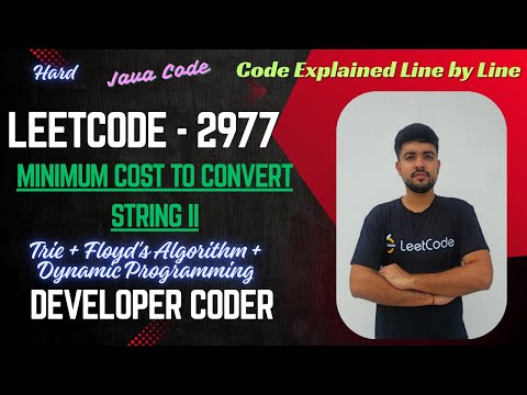 Minimum Cost To Convert String Ii Leetcode 2977 Trie Dp Java Code Developer Coder