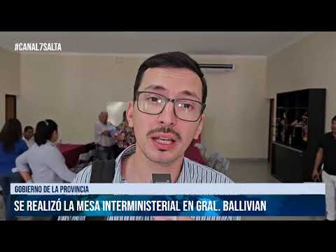 SALTA - Se realizó la mesa interministerial en Gral  Ballivián #canal7salta