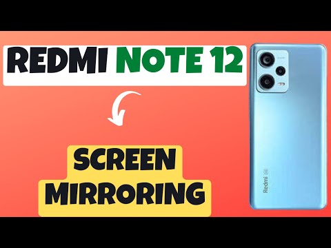 Redmi Note 12 Screen Mirroring Settings || Screen Mirroring || Screen Cast