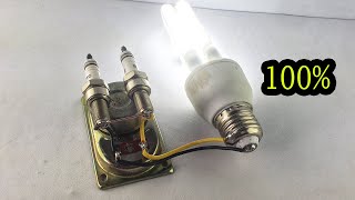 100% Free Energy Generator Using Spark Plug