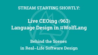 Live CEOing Ep 963: Language Design in Wolfram Language [Graphic Issues]