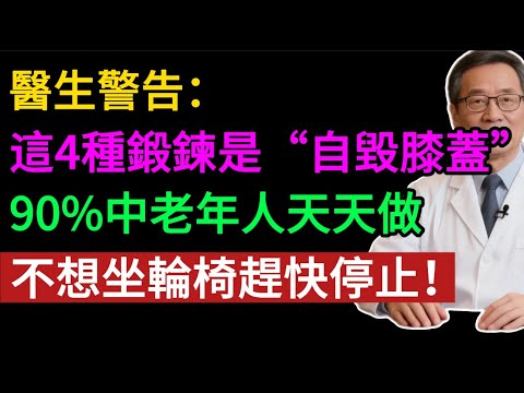 快停下！這4種鍛鍊正在「自毀膝蓋、掏空老腰」！醫生警告：90%中老年人天天做，等於慢性自殘！#健康知识#老年健康#健康养生#健康之眼