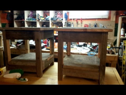 Reclaimed Barn Wood End Tables -- Brian's Workshop
