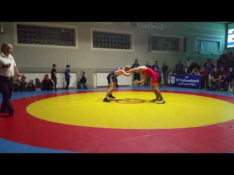 07.12.19 SV Fahrenbach vs. RWG - 61kg Freistil: Dionysios Safaridis vs Simon Scheibein
