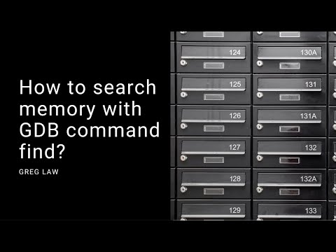 How to search for a byte sequence in memory with GDB command find?