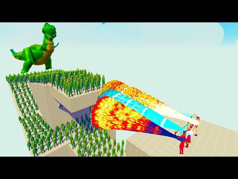 100x REX + 2x GIANT vs 3x EVERY GOD l Totally Accurate Battle Simulator TABS