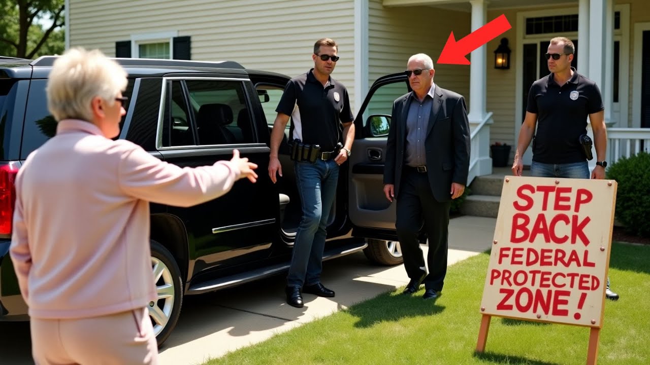 Karen Demanded I Leave My Own Yard — Then My Secret Service Detail Stepped Out of the Car!|