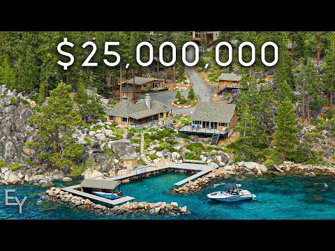Visite d’un domaine de 25M$ au lac Tahoe avec une marina privée