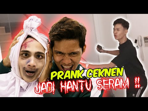 RAHIM TAKUT GIL4 !! - PRANK CEKNEN JADI HANTU SERAM !!
