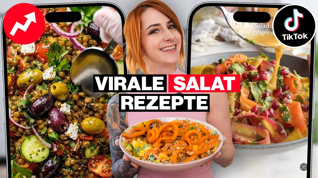Ich teste virale SALAT Rezepte 2026 von TikTok & Instagram 😱