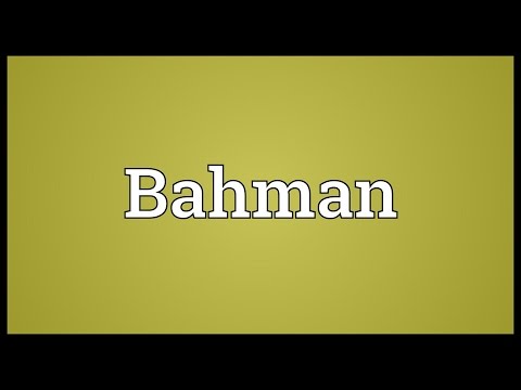 Bahman Meaning