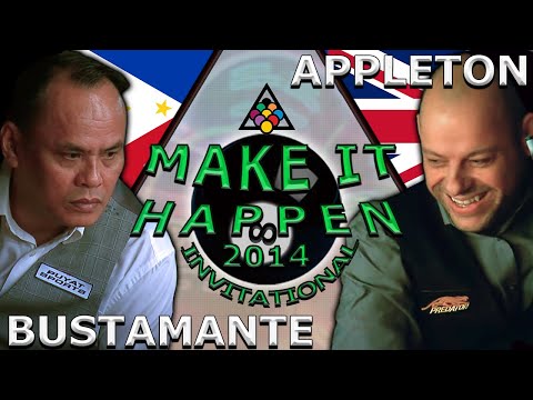 8-BALL: Darren APPLETON vs Francisco BUSTAMANTE - 2014 MAKE IT HAPPEN 8-BALL INVITATIONAL