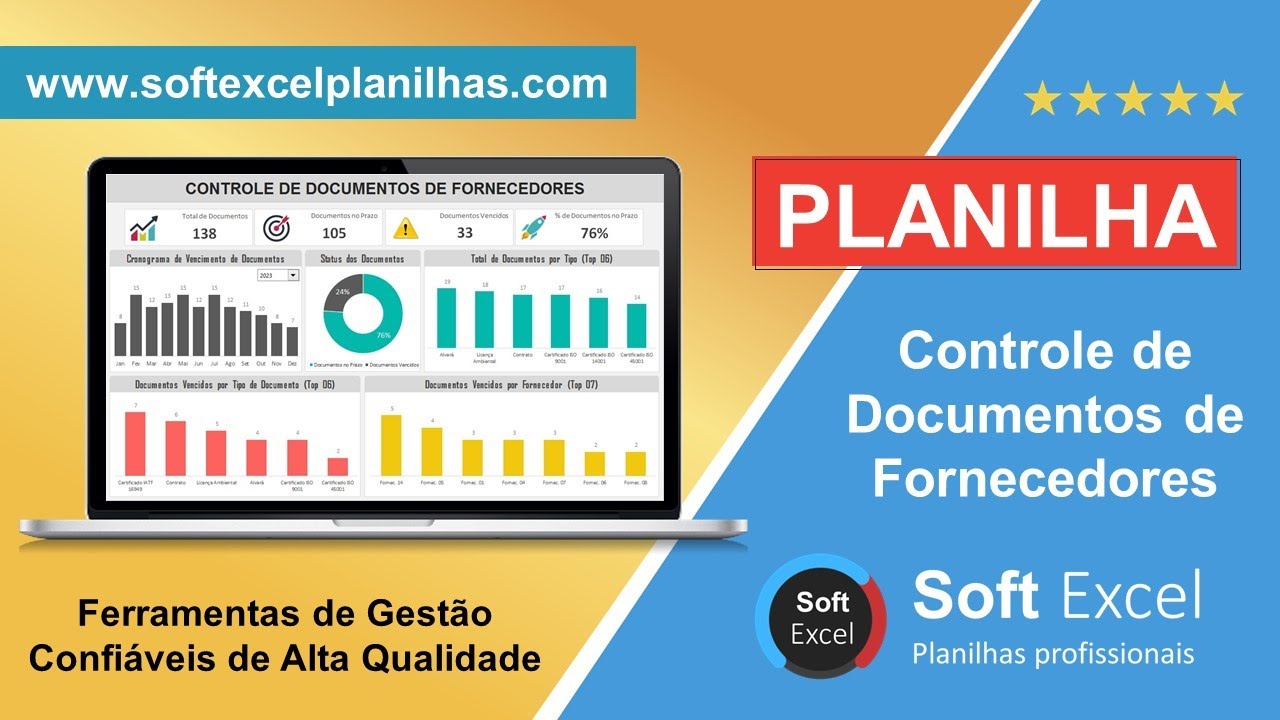 Planilha de Controle de Documentos em Excel