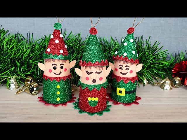 Vídeo relacionado con Decoración colgante de elfo navideño de fieltro de 58 cm con cabeza y extremidades móviles, adorno navideño con cinta para colgar