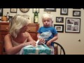 Toddler Unboxing Pampers Easy Ups