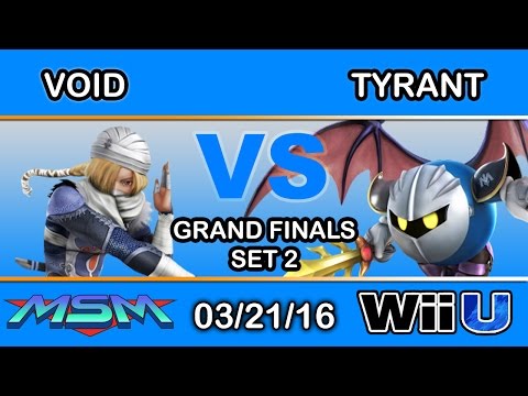 MSM 42 - 2GG | VoiD (Sheik) Vs. NME | Tyrant (Metaknight) Grand Finals Set 2 - Smash Wii U