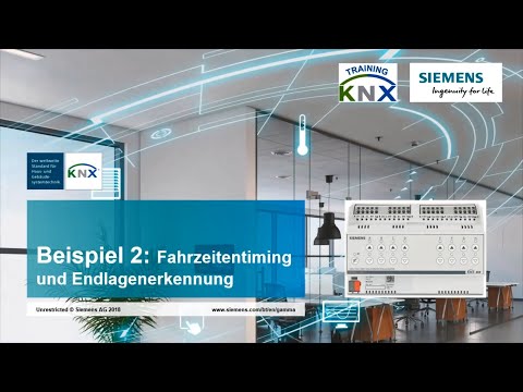 2.1 Siemens KNX Sonnenschutz Anwendungen – Endlagenerkennung