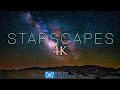 STARSCAPES 4K Stunning AstroLapse Ambient Film With Space Music For Deep Relaxation Sleep