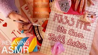 ASMR Sweet Valentines Triggers (🎧 soft spoken/whisper, tracing, tapping, scratching)