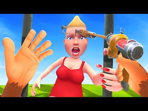 IMPALING Zoo Visitors with Harpoon - I Am Monkey VR