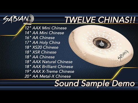 Let's hear 12 Sabian Chinas!! @SabianVault