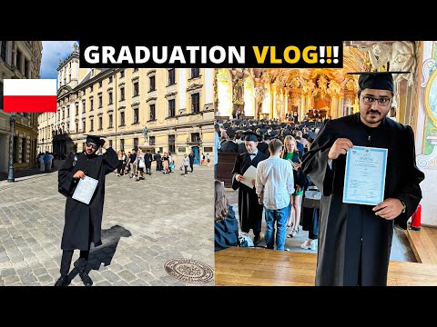 FINALLY GRADUATED! | UNIVERSITY OF WROCLAW POLAND GRADUATION VLOG| STUDY IN POLAND🇵🇱 in 2023